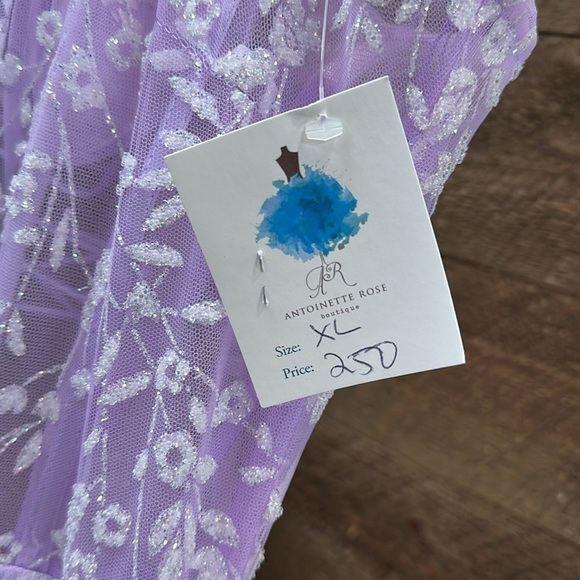 Floral Embroidered Corset A-line Gown by Adora 3095 Size XL - Picture 5 of 6